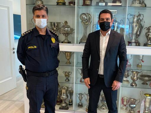EGM’YE MÜFETTİŞ OLARAK ATANAN MURAT KOYUNCU’DAN KULÜBÜMÜZE ZİYARET