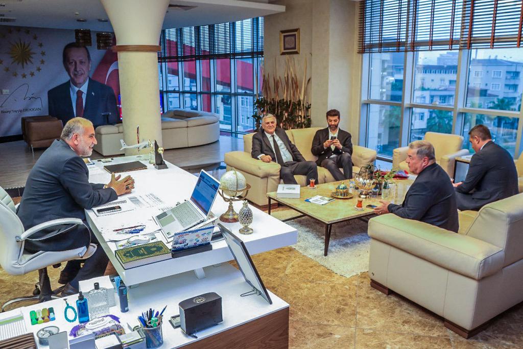 BAŞKAN SANDIKÇI'YA 'HAYIRLI OLSUN' ZİYARETİ