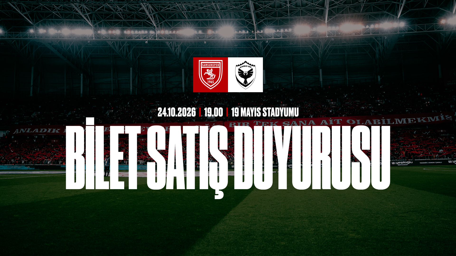 AMEDSPOR MAÇI BİLET DUYURUSU